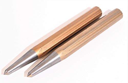 2 x RENNSTEIG Körner 150 mm Meißel Chrom Vanadium 8kant DIN 7250 Made in Germany