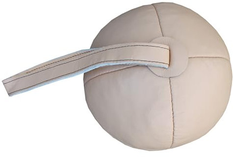 Lisaro Schleuder Ball, Premium Medizinball aus Echt-Leder | Superqualität | Vintage (Retro-Look) | Gymnastikball | Gewichtsball | Slamball | 800gram