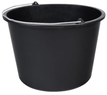 Toolland Baueimer, rund, Kunststoff, schwarz, 20 Liter
