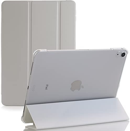 Smart Case For Apple iPad Air 4 Released 2020 and For Apple iPad Air 5 Released 2022 Size 10.9'' and Only For Model Numbers A2316, A2324, A2072, A2325, A2588, A2589, A2591 (White)