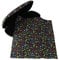 Agifty Brillenetui mit Putztuch Geige Gitarre Noten - Schönes Geschenk für Musiker (Noten schwarz-bunt)
