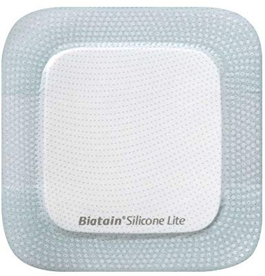 Biatain Silicone LITE Foam Dressing, Large 12.5cm x 12.5 cm, Pack of 5