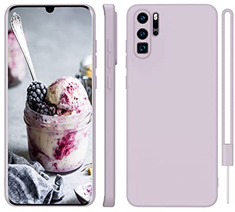 ORDA für Huawei P30 Pro New Edition Hülle Silikon Case, Handyhülle für Huawei P30 Pro Case Ultra Dünn mit Microfiber, Kameraschutz und Bildschirmschutz,Hülle für Huawei P30 Pro Lavendel Lila