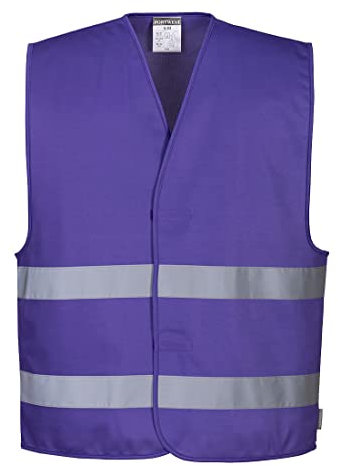 Portwest Iona Sicherheitsweste für Herren, Arbeitskleidung, Größe L-XL, Violett, violett