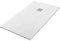 Piatto doccia marmoresina con effetto pietra serie Karen, in diverse dimensioni e colori, spessore ultraslim 3 cm, riducibile su misura, COMPLETO di kit scarico (80x90, Bianco)