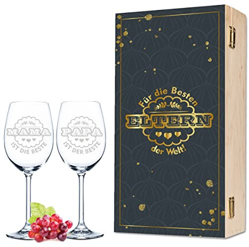 Leonardo - Copas de vino para mamá y papá, regalo para el día de la madre y del padre