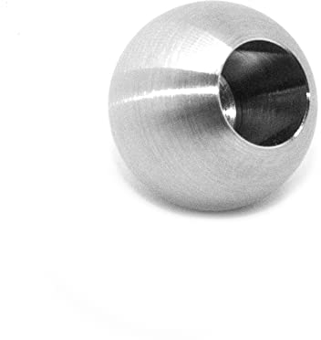PRIOstahl Vollkugel Zierkugel Kugeln Stabkugel Abschlusskugel Edelstahlkugel - 1 x Kugel Ø 20 mm mit Sackloch 12 mm für Geländer Rundstab Füllstab Balkon Treppe Pfosten aus Edelstahl V2A