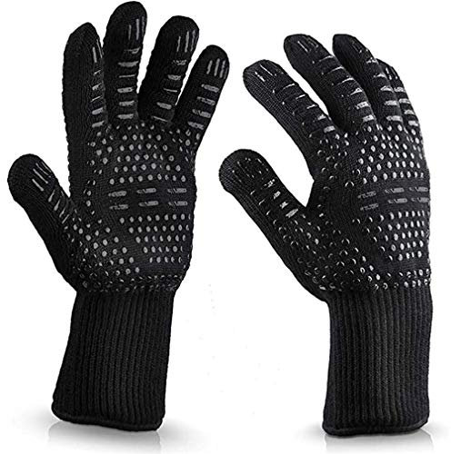 Gants de mitaines de four, gant résistant à la chaleur, 1pc Gants résistants aux hautes températures à 800 degrés Four à micro-ondes Cuisine Gants de barbecue Gants anti-brûlures et d'isolation thermi