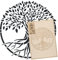 NAKLEO Pochoir pour Peinture Murale Grand Format 59x95cm, Modèle en Plastique et Réutilisable, Arbre Vie Cercle, DIY Bricolage Artisanat Décoration a Peindre, Bois Tissu Mueble