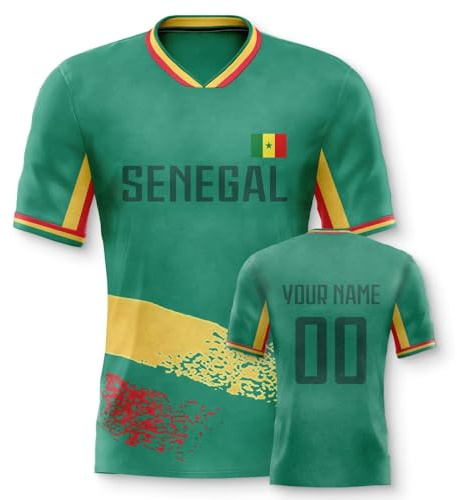 Personalisiertes Fussball Trikot 3D Druck Football Shirt mit Ihrem Namen und Nummer Hip Hop Football Jersey für Herren Damen Kinder