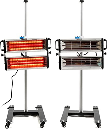 Lacktrockner Lackierkabinenheizung 2000 W Infrarot-Lackhärtungslampe Automatisches Trocknungslicht Lackhärtungsheizungslampe Kurzwellen-Backlicht Mobile Blechreparaturwerkzeuge Lackheizer Lichtsprit