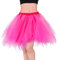 Homipooty Jupe en tulle pour femme - Taille XXL - Pour adulte - Tutu - Danse - Jupon court - Jupon des années 50 et 80 - Costume de carnaval et d'Halloween, Rose., M