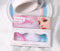 Dorisue Pink and Blue Color Eyelashes Joker Cosplay Costumes Set, Halloween Feather lashes Harley quinn Makeup costume lashes 1 pair P13