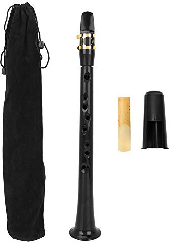 Pocket Saxophon Kit Mini Portable Saxophon Pocket Sax Woodwind Instrument Practice Sax with Reed Storage Bag
