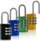 Cieex 4 Pièces Cadenas Code, Cadenas à Code 3 Chiffres en Aluminium, Petit Cadenas Casier, Cadena Exterieur Etanche pour Gym, École, Jardin, Valise