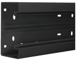Hager BR6513019011 Brüstungskanal Unterteil (L x B) 2000mm x 130mm 2m Schwarz