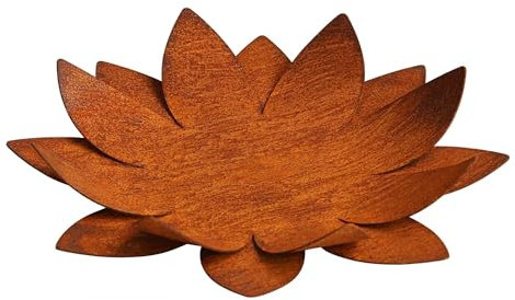 Manufaktur Lichtbogen Rost Dekoschale Lotus