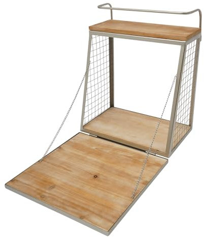 KAUITOPU Fixation murale pour porte-bouteille pliable pour cuisine, restaurant, hôtel, bar, bar, pâtisserie, charge 6 kg, 68 x 40,3 x 50,8 cm
