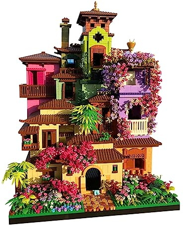Magisches Blumenhaus Architektur Mini Baustein, 7080 Teile Blumenhaus Klemmbausteine Haus Modell, Modular Architektur Spielzeug Geschenk für Kinder 14+ und Erwachsene