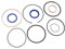 Hydraulikzylinder-Umbaudichtung, Hydraulischer Holzspalter-Zylinder-Umbau-Dichtungssatz, Zuverlässiger Holzspalter, Hydraulikzylinder-Umbausatz für 4,0-Zoll-Bohrung X