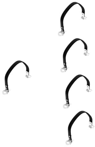 NIYANGLE 5pcs Battery Handle Battery Straps Car Battery Carrier Battery Tie down Strap Battery Lifting Strap Car Battery Strap Heavy Duty Battery Carrier Heavy Duty Straps Steel Black