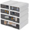 Organizer mit 6 Schubladen, Stapelbare Schreibtisch Organizer Schubladenbox, Desk Aufbewahrungsbox für Kosmetika, Schreibwaren, 34 * 25 * 33cm