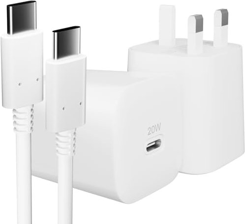 pluX Fast Charger Plug for Google Pixel 8,7a,6,6 Pro,8 Pro,6a,7,7 Pro,5,5a,4,4a,4 XL,3a,3,3a XL,3 XL,2,2 XL,USB A + USB C Charger and 2M Cable