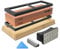 TOOLMAYS Pierre a Aiguiser, 3000/8000 Pierre Affuter Japonaise avec Base en Bambou Antidérapante, Support en Silicone, Guide d'angle et Pierre à Aplatir Double Face, Pierre Affutage pour Couteaux