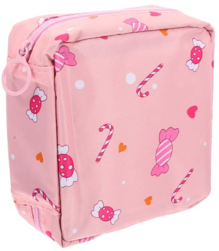 VALICLUD Multifunktionale Periodentasche Groß Aus Dickem Material Tragbarer Hygienehalter Mit Reißverschluss Kompakt Und Wiederverwendbar Praktischer Periodenbeutel Für Frauen Unterwegs