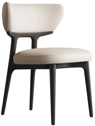 Zephyria Esszimmerstühle, Antiker Esszimmerstuhl aus Massivholz mit Rückenlehne, Beige, Restauranthocker,Bequeme Sitzgelegenheiten in der Küche für Famili