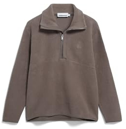 ARMEDANGELS Damen Fleece-Sweatshirt aus Bio-Baumwolle HAARLEENAA Oversized Fit Walnut Cream S