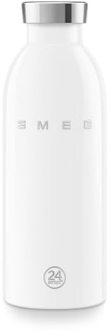 SMEG x 24Bottles, WBF01WH, Clima Bottle, 50's Style Aesthetic, 500 ml, White,WBF01WH