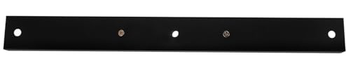 DOITOOL Rosetón Rectangular para lámpara de Techo - Placa de Montaje para lámpara Colgante con Accesorios de Montaje para de araña o Colgante, Negro, 3 Orificios