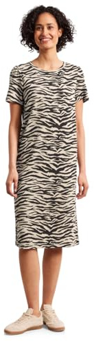 Street One Damen 1409380 Knielanges Kleid mit Puffärmeln (1er Pack)