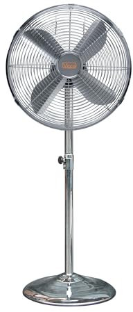 VENTILATORE A PIANTANA DA 40 CM DI 50 W CROMATO ( VINCO cod. 70701 )