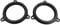 sourcing map 2pcs 6.5 Car Speaker Spacer Ring Adapter Bracket Extender Black
