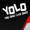 Hellweg Druckerei YOLO You only live Once Leben Genießen Abenteuer Auto Aufkleber Sticker Heckscheibenaufkleber