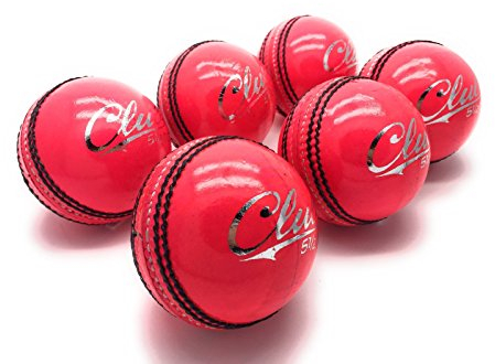 Mozi Sports New Mens Hand Stitched Club County Cricket Grade A Senior Official Pink Balls Pack Of 6 Weight 5.5oz