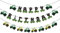 SUNBEAUTY 3 Stück Traktor Geburtstag Banner, Happy Birthday Girlande, Traktor Geburtstag Dekoration