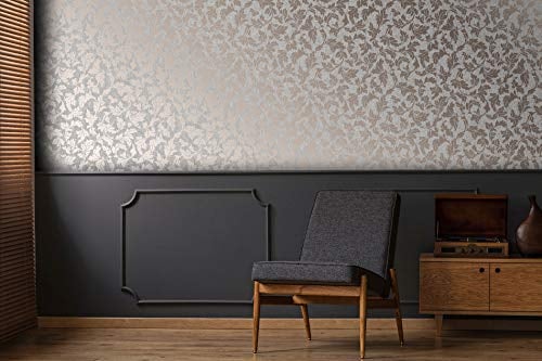 Graham & Brown Superfresco Tapete, grau/rotgoldfarben, metallisch