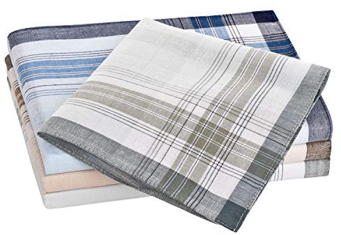 Tobeni 10er Pack Herren Stofftaschentücher 100 Baumwolle Design 24 40x40 cm