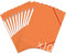 Oxford Topfile+ 10 Stück Mappen, Karton, 3 Klappen, Format A4, Gummibandverschluss, Farbe: Orange