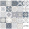HORIWE 24pc Tile Stickers 4x4 Inches Backsplash PVC Waterproof Oil Proof Self Adhesive DIY Bathroom Kitchen New Wall Stickers Home Decor 10x10cm