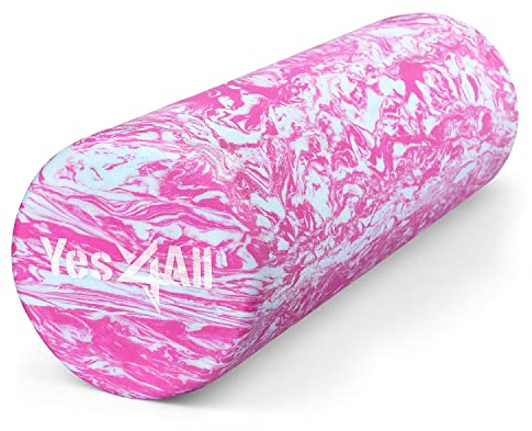 Yes4All Faszienrolle für Rücken, Wirbelsäule, Beine, Arme 30/45/60/90 cm - Mittel-Harte Foam Roller, Schaumstoffrolle für Yoga, Pilates, Dehnung & Fitness
