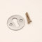 Victorian Standard Profile Open Key Hole Door Lock Plate Cover Escutcheon Lock Security Key Hole Cover in Various Finishes (Satin Chrome)
