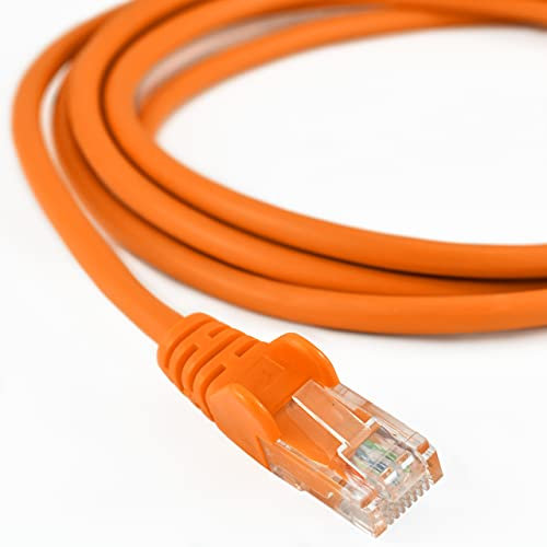 1.5M Ethernet Cable Snagless Orange Network Patch Lan Lead Internet Wire CAT5e