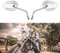 WTZMOTO Motorrad Seitenspiegel, M8 Chrom Motorrad Rückspiegel für Sportster 1200 XL883 Kompatibel mit Harley Davidson Road King, Dyna Softail Road Glide (Chrom-Silber)
