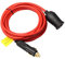 JZK 12V 24V cable extensión para encendedor cigarrillos automóvil 3.6 metros largo cable cargador extensión con fusible 15A 250V, cable enchufe macho a hembra para electrodomésticos vehículo
