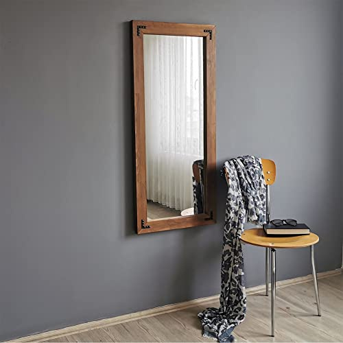 WellHome Spiegel RHIN 50x3x110 cm - Nussbaum