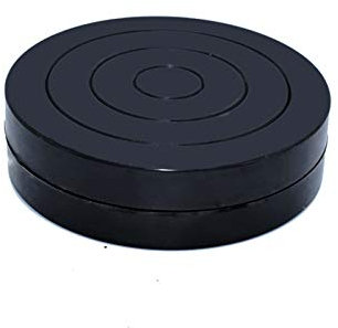 BANGHA Töpferscheibe 11cm Black Runde Kunststoff Rotary Turnplate Töpferwarn Clay Modellierung Skulptur Machen Plattform Turn Table Für Tonwerkzeug Töpferscheiben